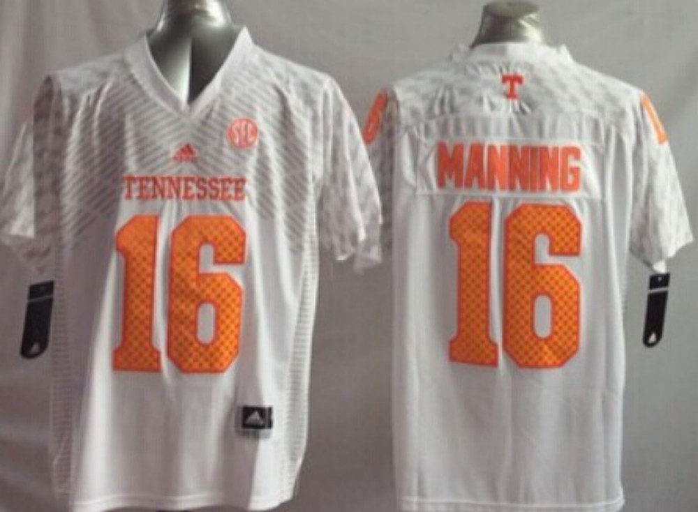 Men's Tennessee Volunteers Peyton Manning #16 White Jersey